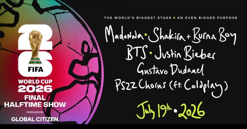2026 World Cup Halftime Show Performers List
