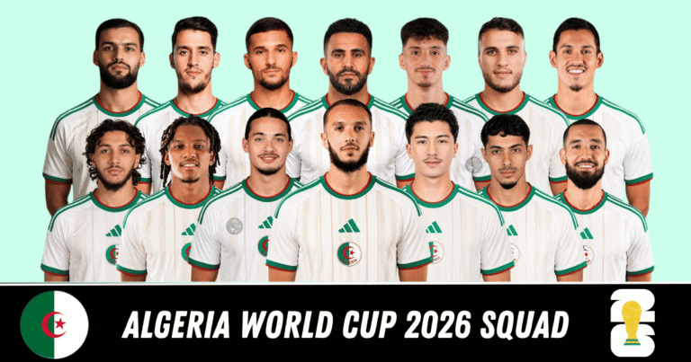 Algeria World Cup 2026 Squad