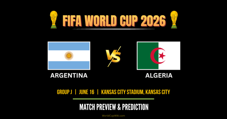 Argentina vs Algeria FIFA World Cup 2026 Match Preview