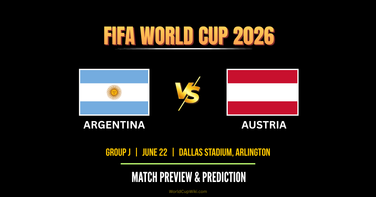 Argentina vs Austria FIFA World Cup 2026 Match Preview