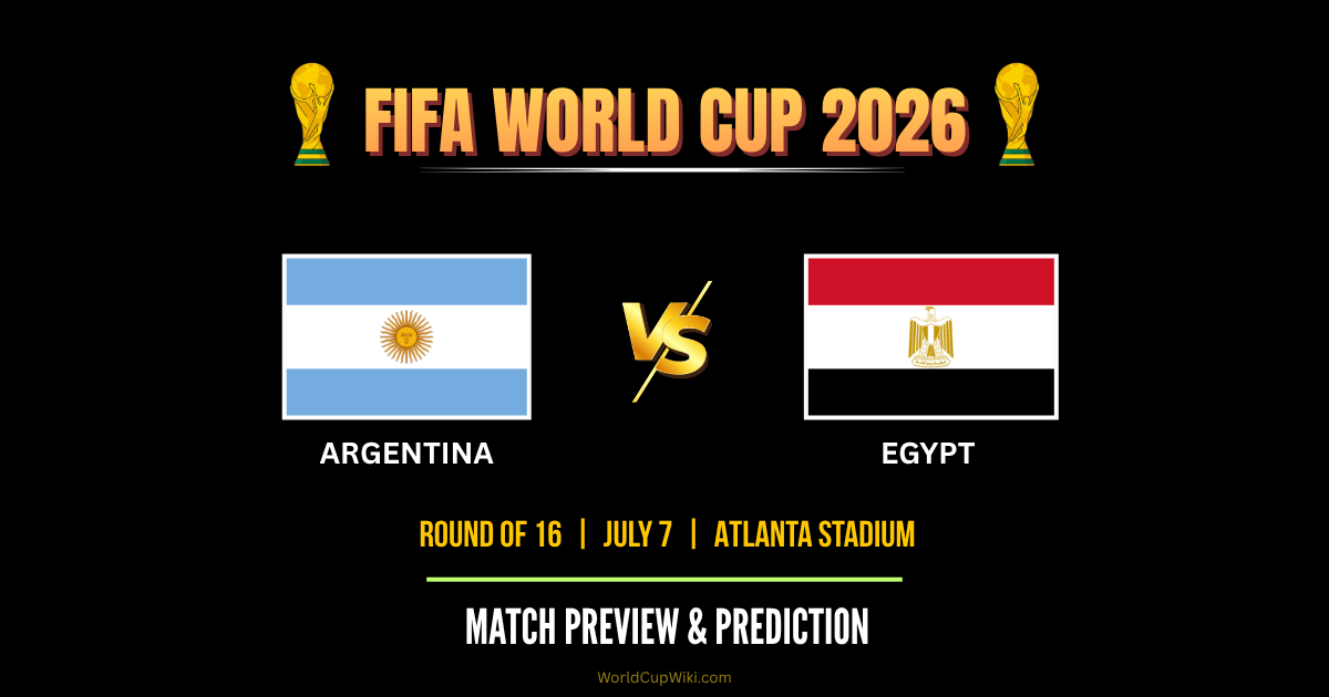 Argentina vs Egypt FIFA World Cup 2026 Match Preview