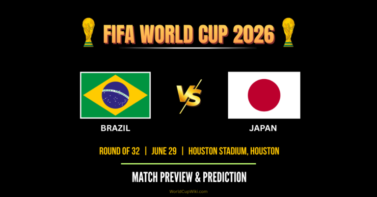 Brazil vs Japan FIFA World Cup 2026 Match Preview