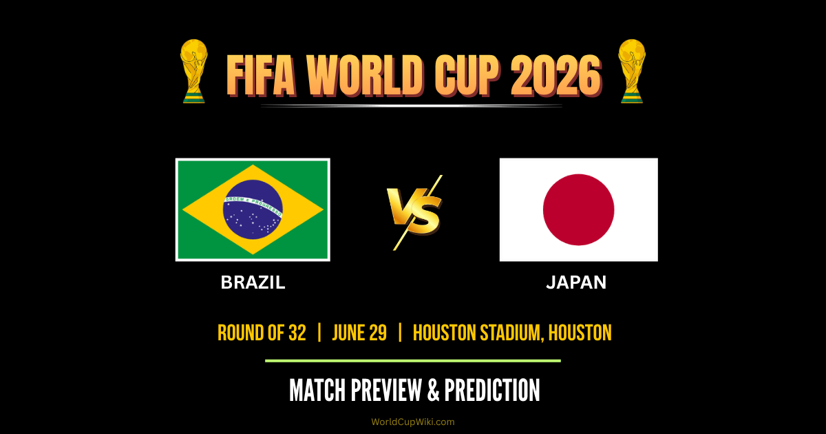 Brazil vs Japan FIFA World Cup 2026 Match Preview