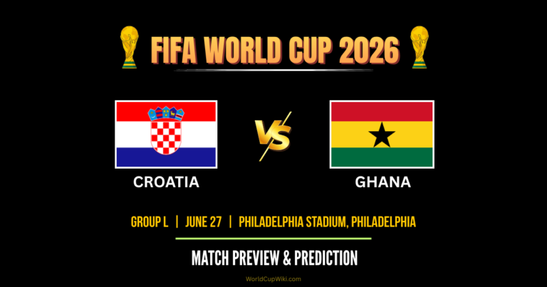 Croatia vs Ghana FIFA World Cup 2026 Match Preview