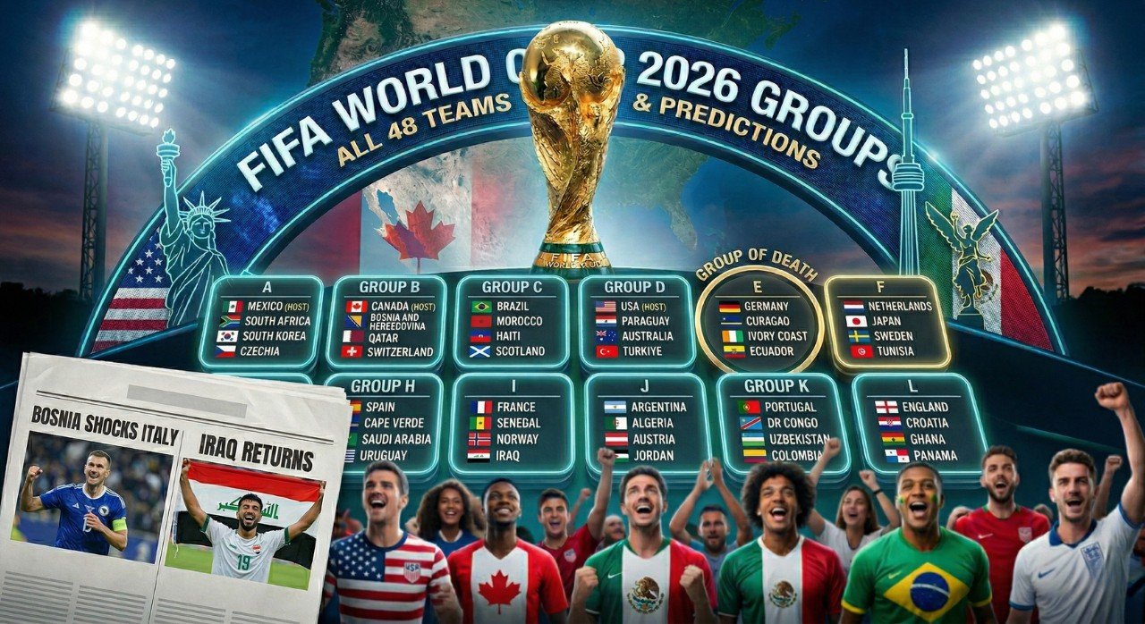 جدول مباريات كأس العالم 2026 - المجموعات الـ12 والفرق الـ48
