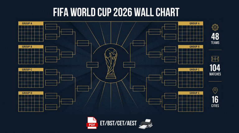FIFA World Cup 2026 Wall Chart