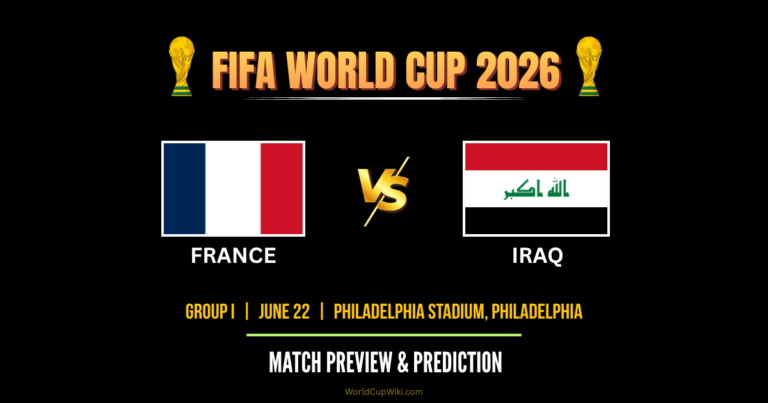 France vs Iraq FIFA World Cup 2026 Match Preview