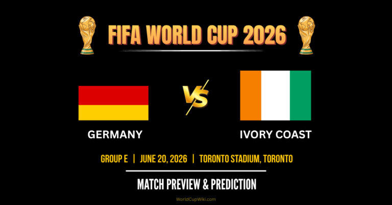 Germany vs Ivory Coast FIFA World Cup 2026 Match Preview