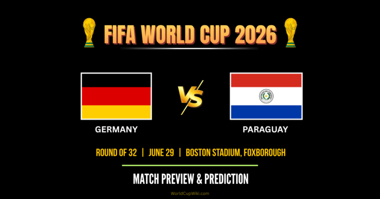 Germany vs Paraguay FIFA World Cup 2026 Match Preview