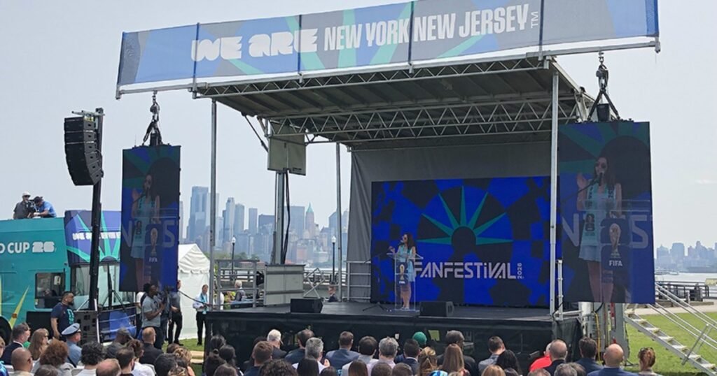 Liberty State Park in Jersey City hosts the official FIFA Fan Festival