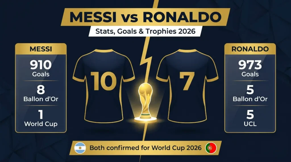 Messi vs Ronaldo Stats