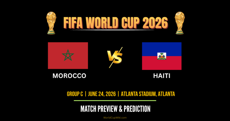 Morocco vs Haiti World Cup 2026