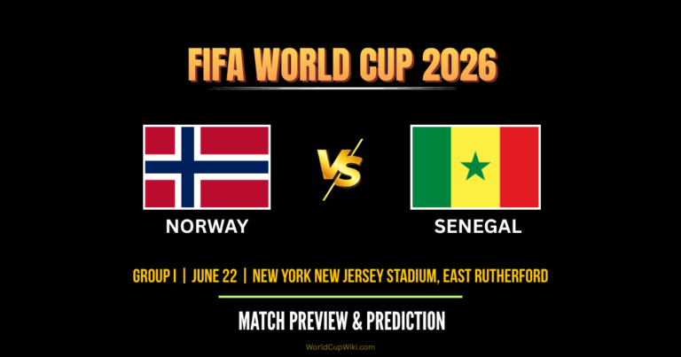 Norway vs Senegal FIFA World Cup 2026 Match Preview