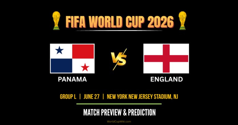 Panama vs England FIFA World Cup 2026 Match Preview