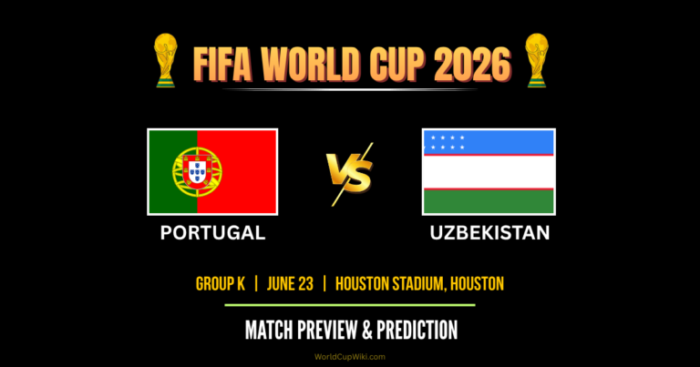 Portugal vs Uzbekistan FIFA World Cup 2026 Match Preview