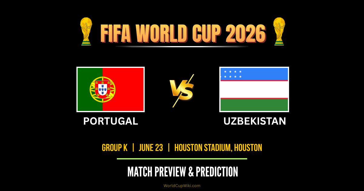 Portugal vs Uzbekistan FIFA World Cup 2026 Match Preview