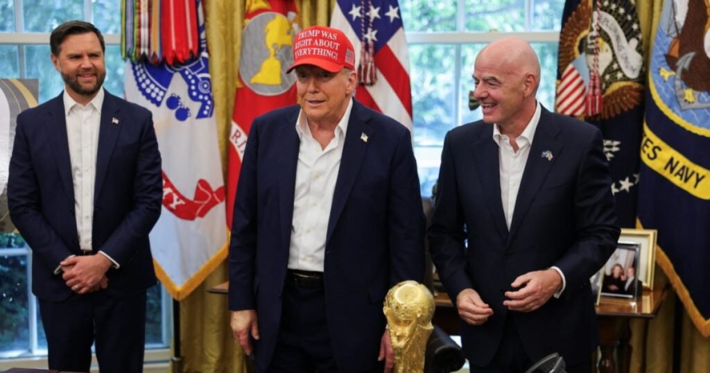 President Trump and FIFA President Gianni Infantino
