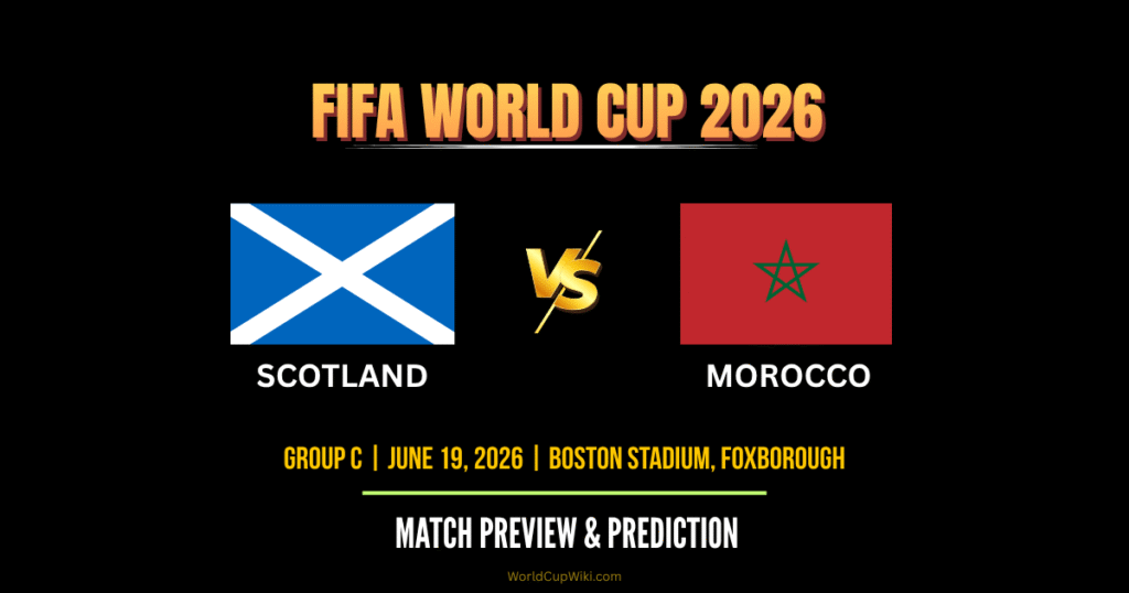 Scotland vs Morocco World Cup 2026