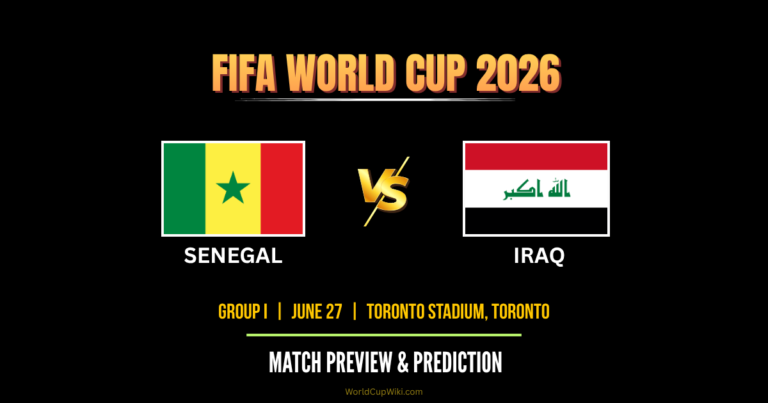 Senegal vs Iraq FIFA World Cup 2026 Match Preview