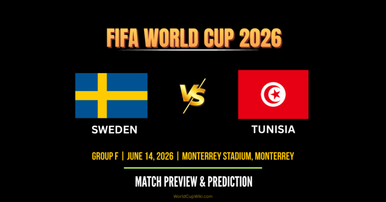 Sweden vs Tunisia FIFA World Cup 2026
