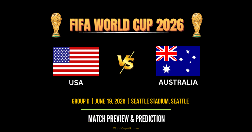 USA vs Australia World Cup 2026