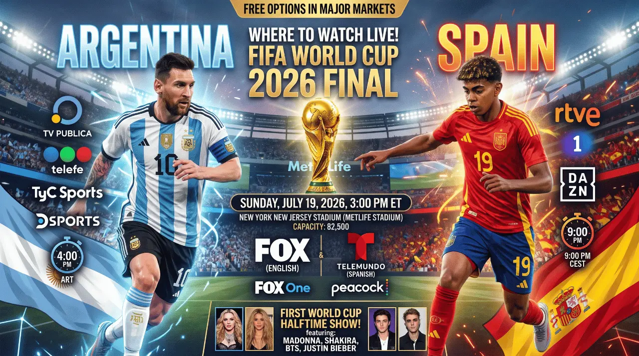 Where to Watch Argentina vs Spain: TV Channel & Free Live Stream