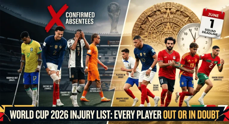 World Cup 2026 Injury List